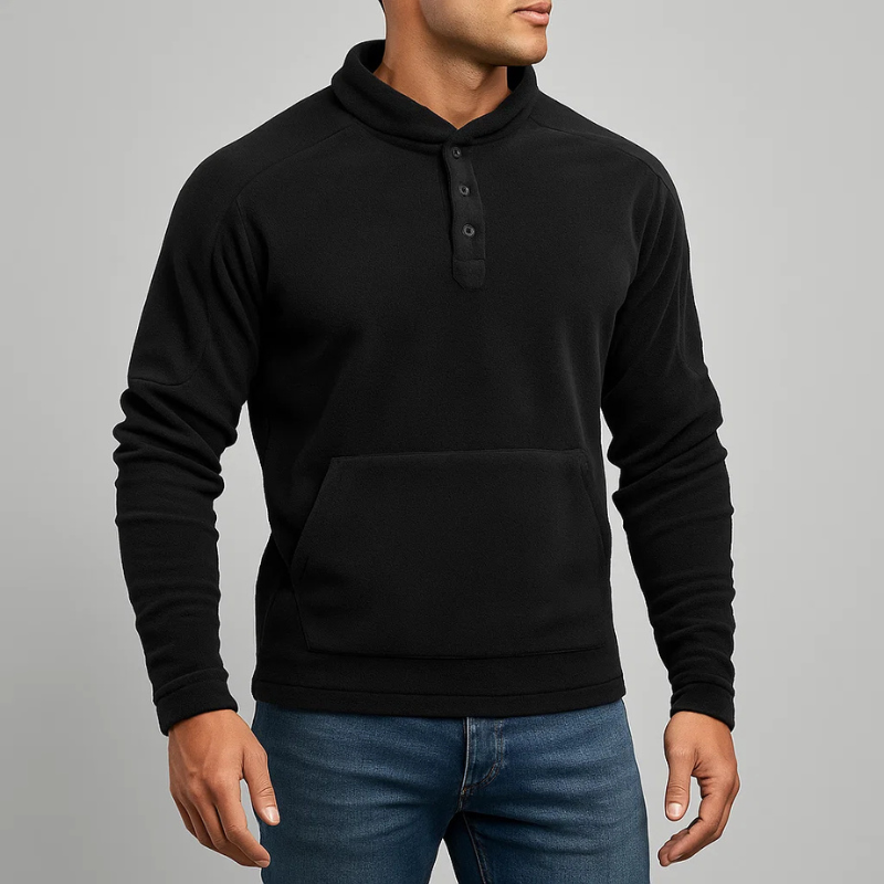 Preston Fleece Henley Pullover
