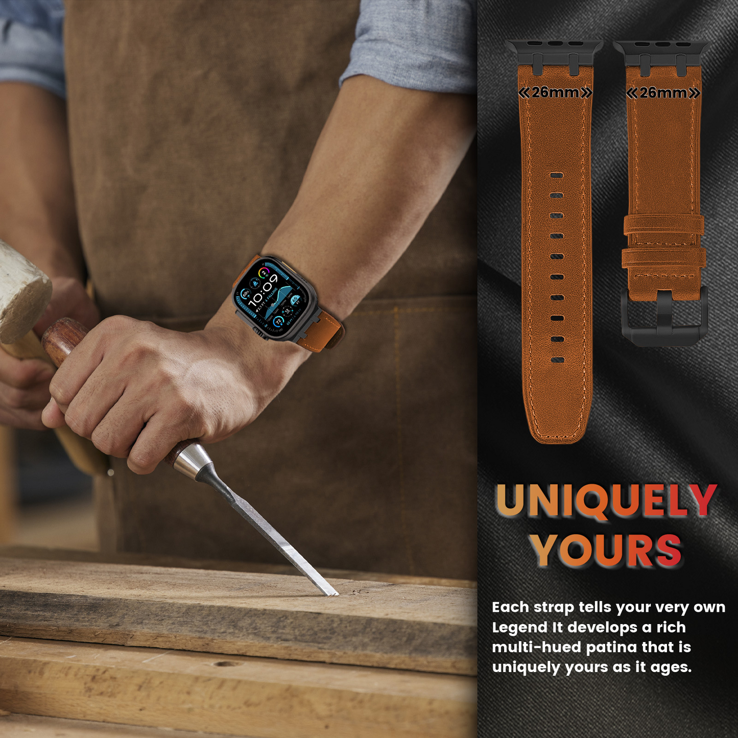 Forge Leather Apple Watch Band