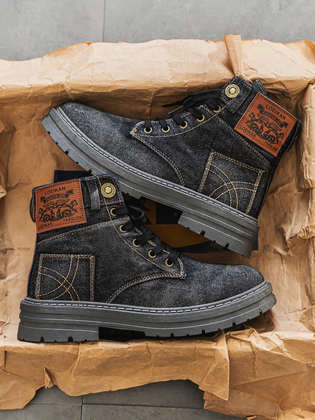 Men’s Rivington Denim High-Top Boots