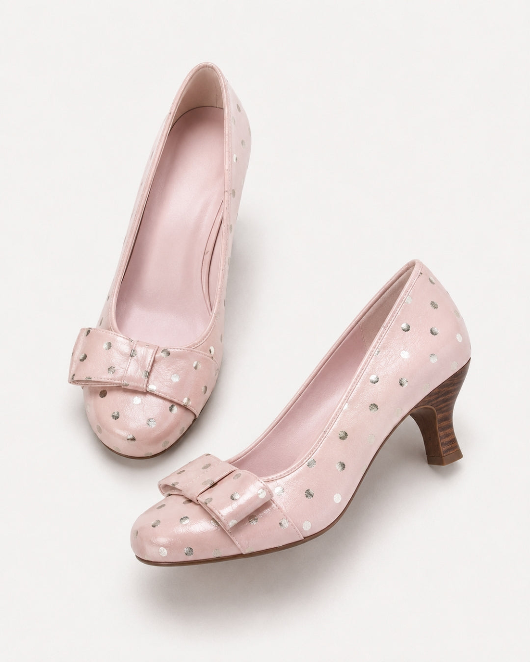 Lucie Polka Bow Heels