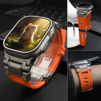 TitaniumBuckle Silicone Apple Watch Band