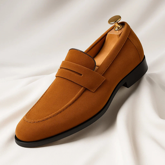 Marco Suede Penny Loafers