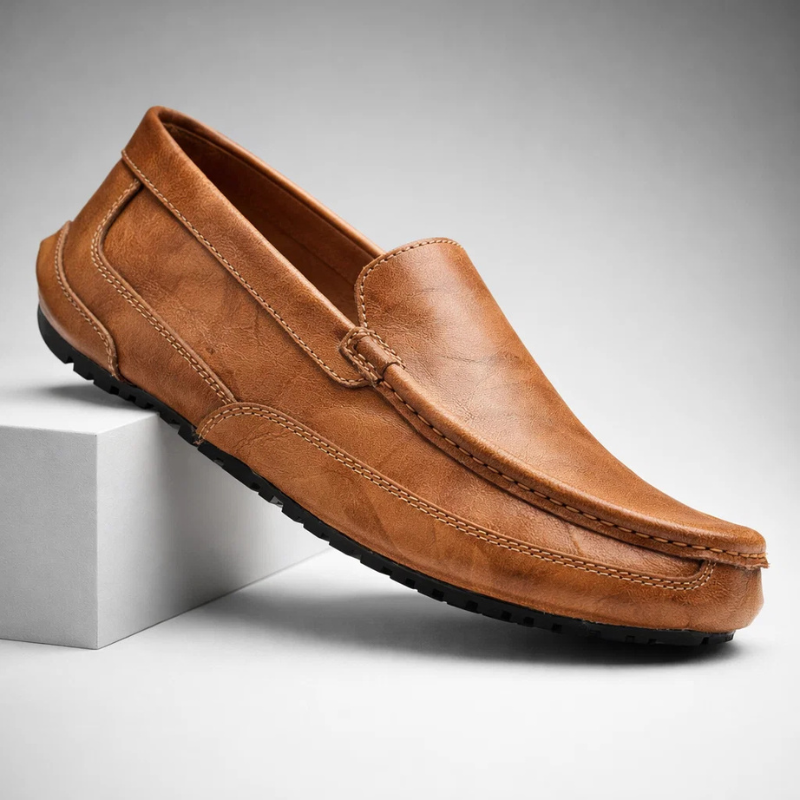 Veneto Italian Leather Loafers