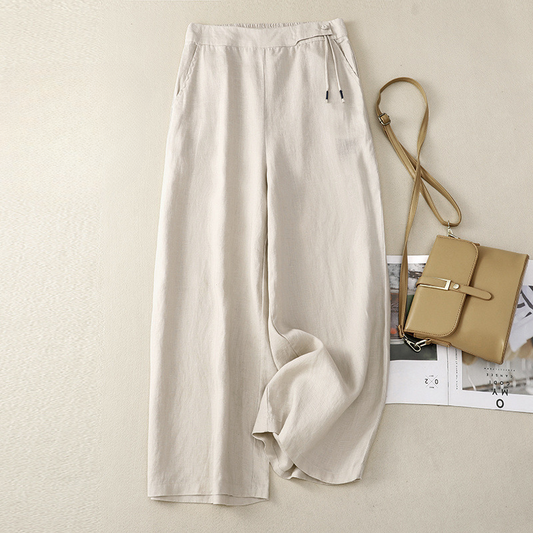 Ariadne Wide-Leg Linen Pants
