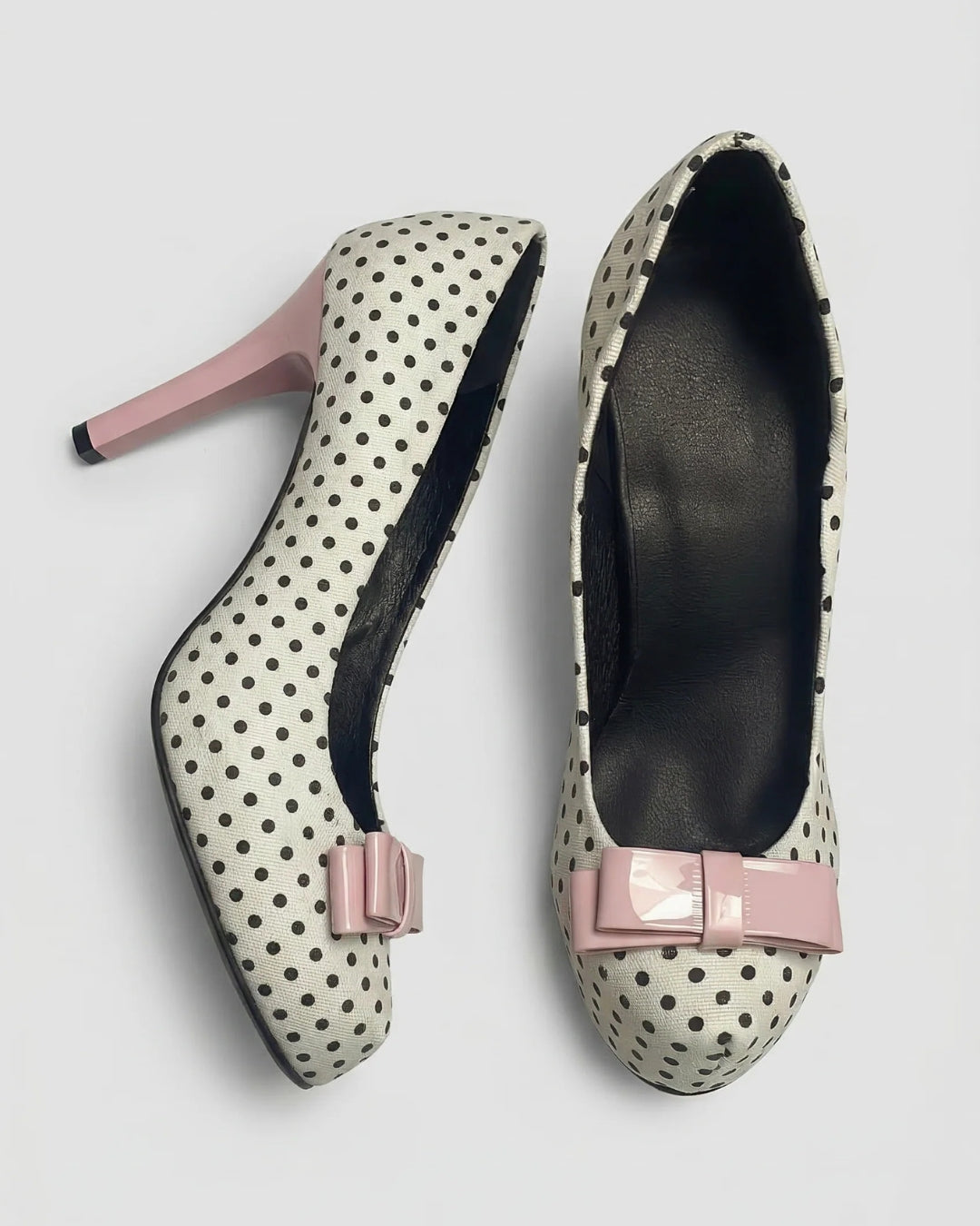 Lucie Polka Bow Heels