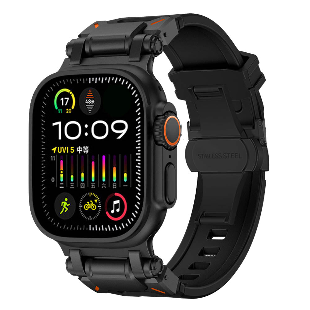 TitaniumBuckle Silicone Apple Watch Band