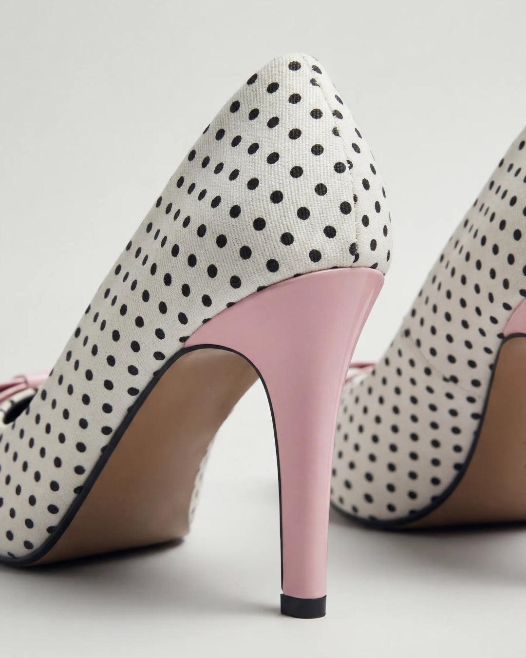 Lucie Polka Bow Heels