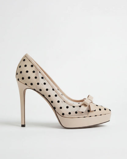 Lucie Polka Bow Heels