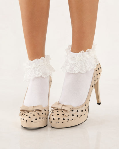 Lucie Polka Bow Heels