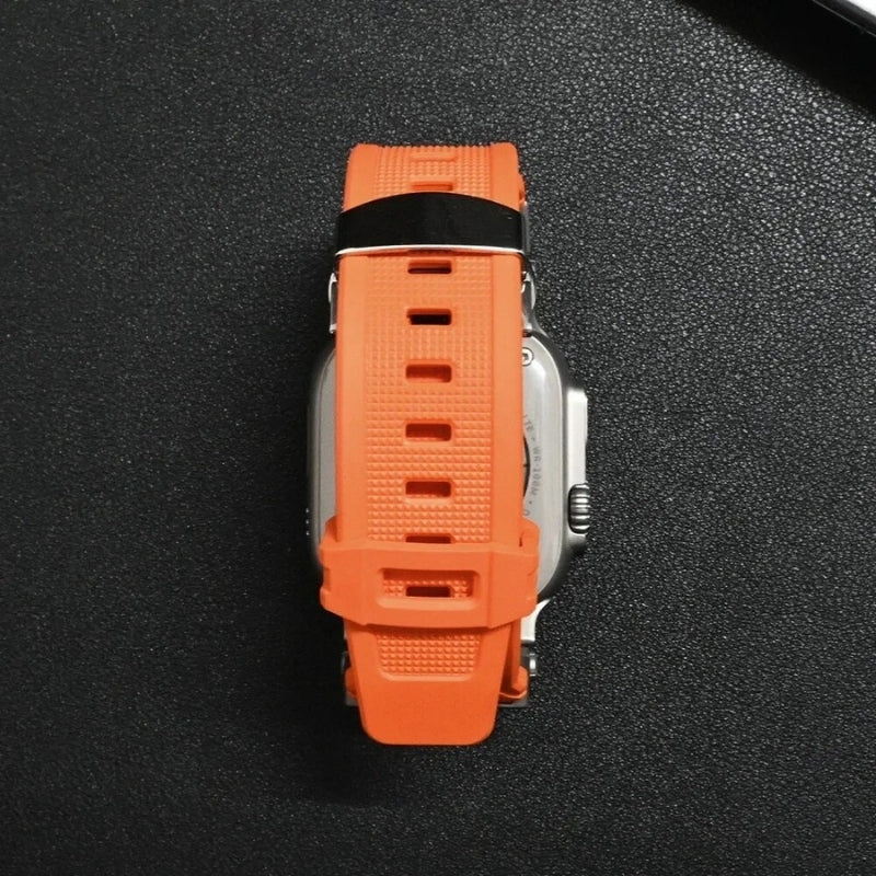 TitaniumBuckle Silicone Apple Watch Band