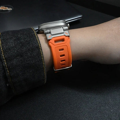 TitaniumBuckle Silicone Apple Watch Band