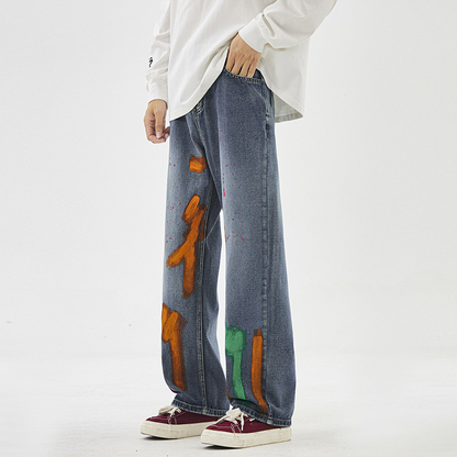 Tyga Spray-Painted Denims