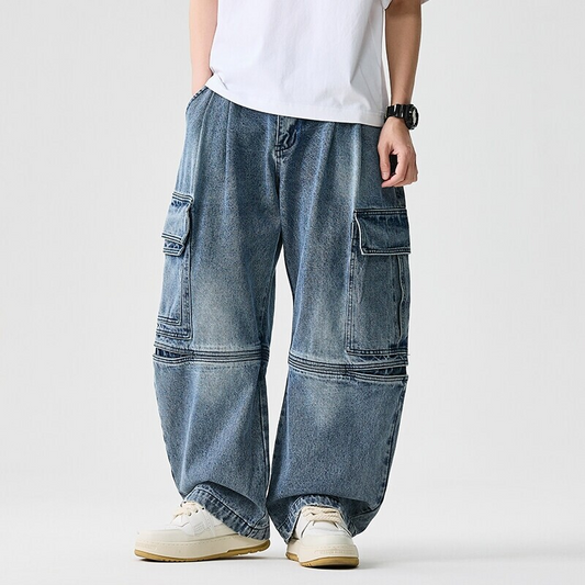 Lucien Wide-Leg Denim Pants