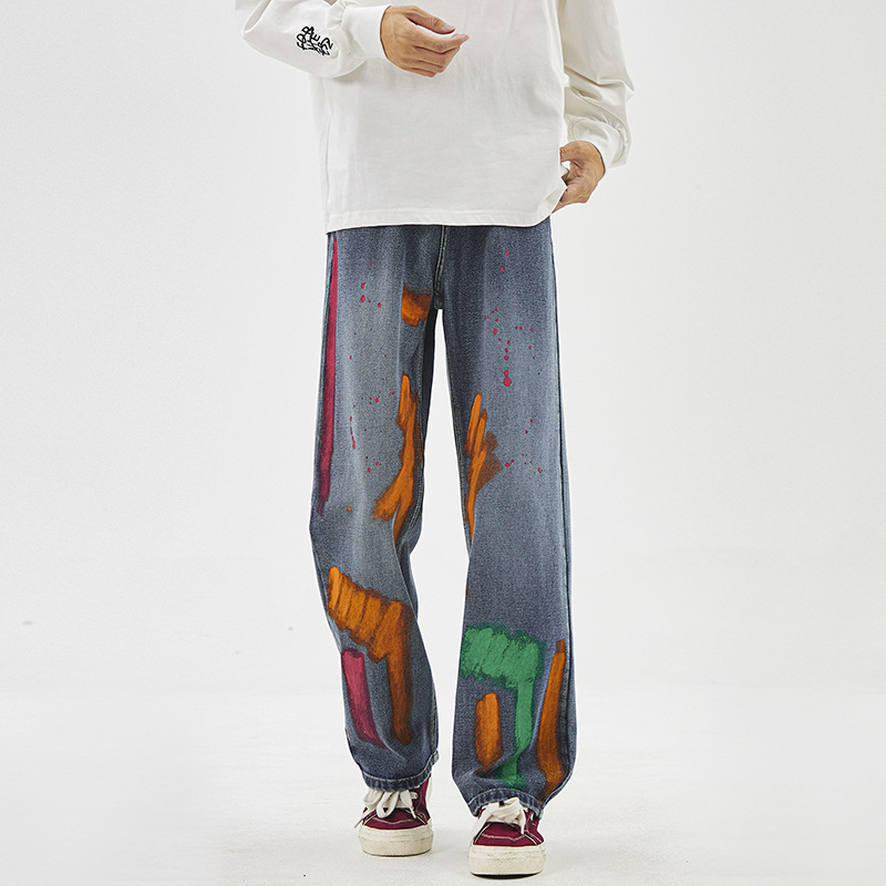 Tyga Spray-Painted Denims