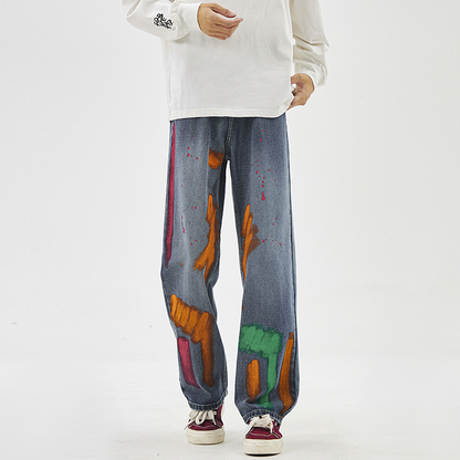 Tyga Spray-Painted Denims