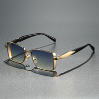 Gold Frame Blue Lens