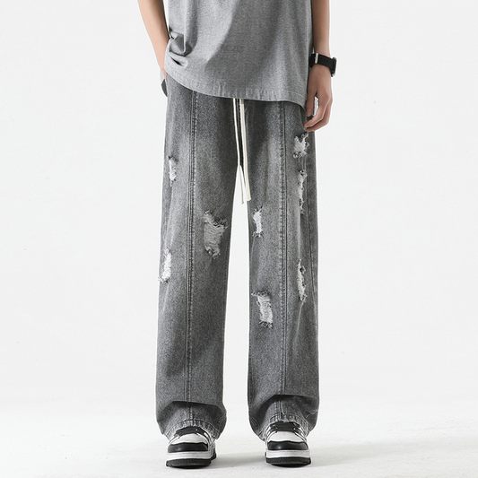 Nexus Distressed Denim Joggers