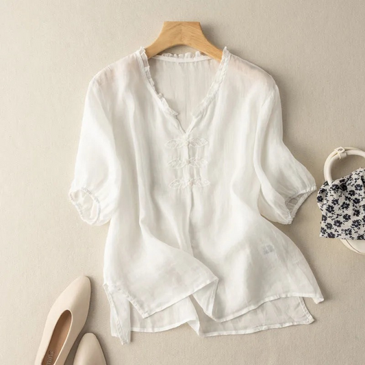 Anne Ackerman Linen Blouse