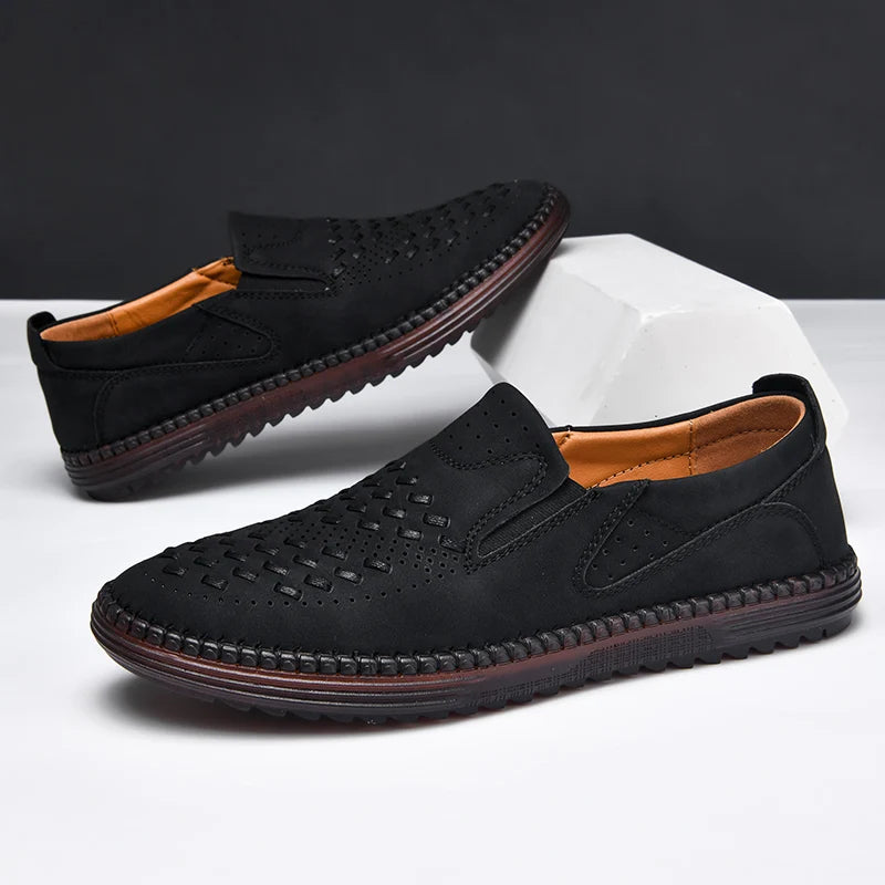 Men’s Rowan Handwoven Leather Loafers