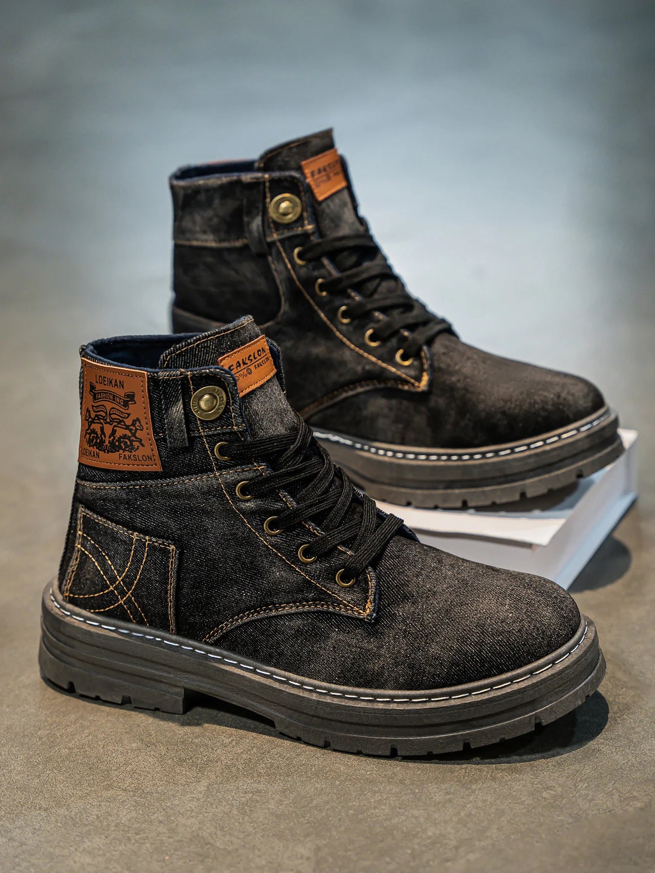 Men’s Rivington Denim High-Top Boots