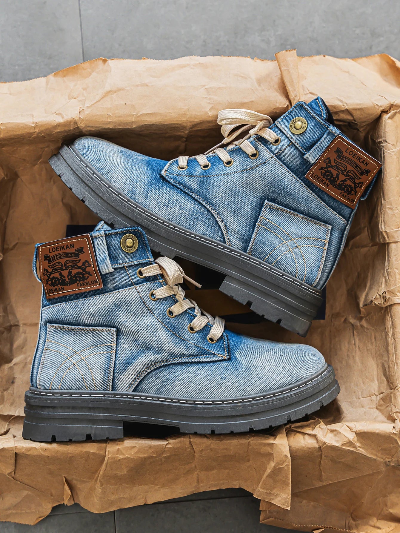 Men’s Rivington Denim High-Top Boots