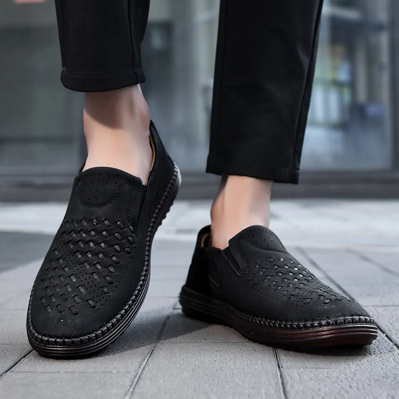 Men’s Rowan Handwoven Leather Loafers