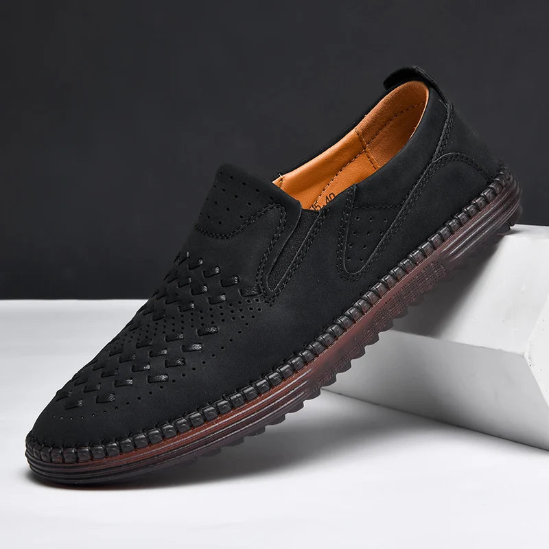 Men’s Rowan Handwoven Leather Loafers