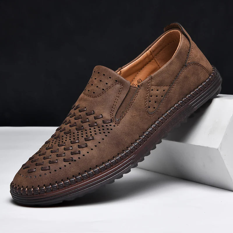 Men’s Rowan Handwoven Leather Loafers