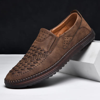 Men’s Rowan Handwoven Leather Loafers