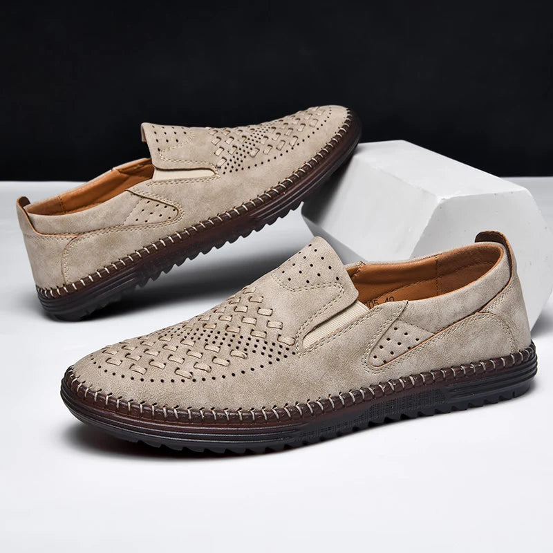 Men’s Rowan Handwoven Leather Loafers