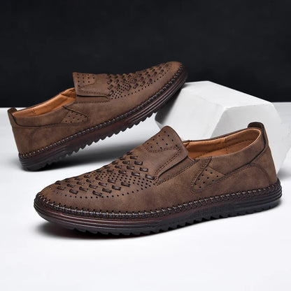 Men’s Rowan Handwoven Leather Loafers