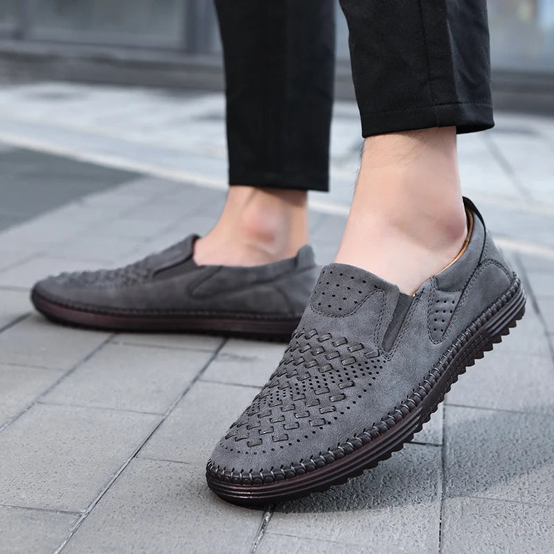 Men’s Rowan Handwoven Leather Loafers