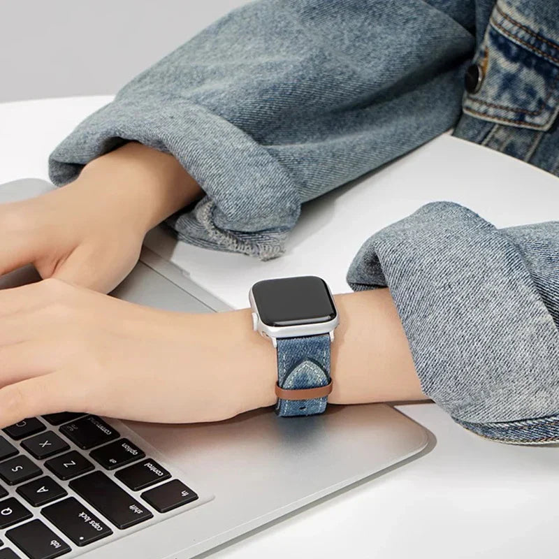 Classic Denim Apple Watch Band